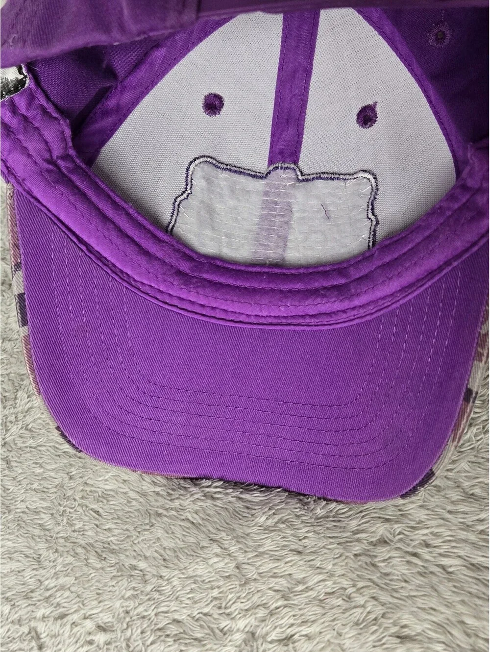 Monster Jam Grave Digger Racing Purple Camo Snapback Hat Cap Adjustable